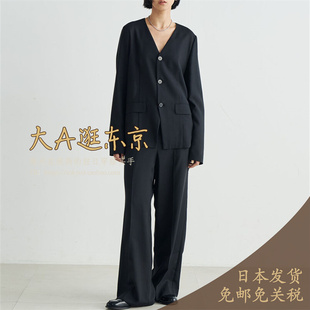 6折大A逛东京Edition日本代购 羊毛混高腰西装裤日本制