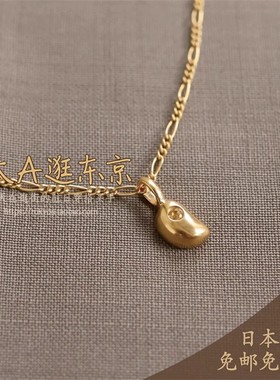 大A逛东京TEN日本代购  水滴镶嵌树叶状吊坠多色可选