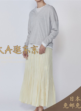 大A逛东京1er日本代购 高腰网纱百褶半身裙3色 B1062AFS003