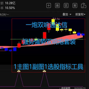 一炮双响通达信强势强势双响炮套装包含1主图1副图1选股指标工具