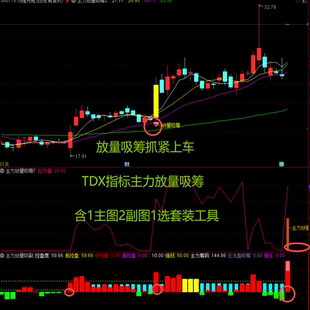 放量吸筹抓紧上车TDX指标主力放量吸筹含1主图2副图1选套装工具