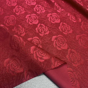 高档春季小清新唯美复合蕾丝面料旗袍布料