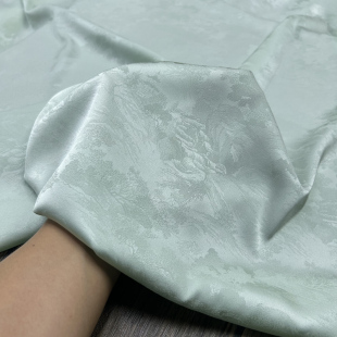 桑蚕丝上衣面料 国风22姆米重绉提花真丝上衣连衣裙旗袍布料新中式