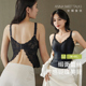 安娜蜜语蕾丝美背吊带背心女带杯内衣大码 全罩杯大胸显小法式 文胸