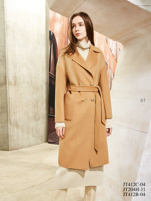 台湾 女装 J景 秋冬 新款 女装 *T204H 休闲 百搭 毛呢外套 3280