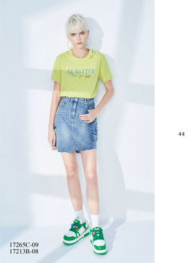 台湾女装 J景 春夏 新款 可议价 17213B 百搭 显瘦 休闲半裙 1580