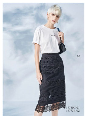台湾女装 J景 春夏 新款 可议价 17773B 百搭 显瘦 休闲半裙 2280
