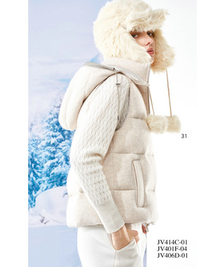 jeoujin 久景 秋冬 新款 女装 JV401F 休闲 百搭 马夹 8680