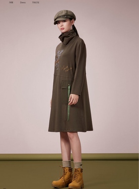 CANDACE 洪*女 秋冬 专柜 女装 70825E 时尚修身显瘦 连衣裙 1980