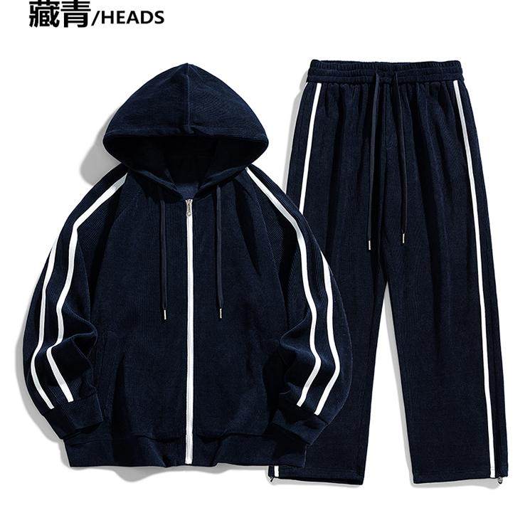 外贸男士肥加大码运动宽松休闲胖休闲运动套装