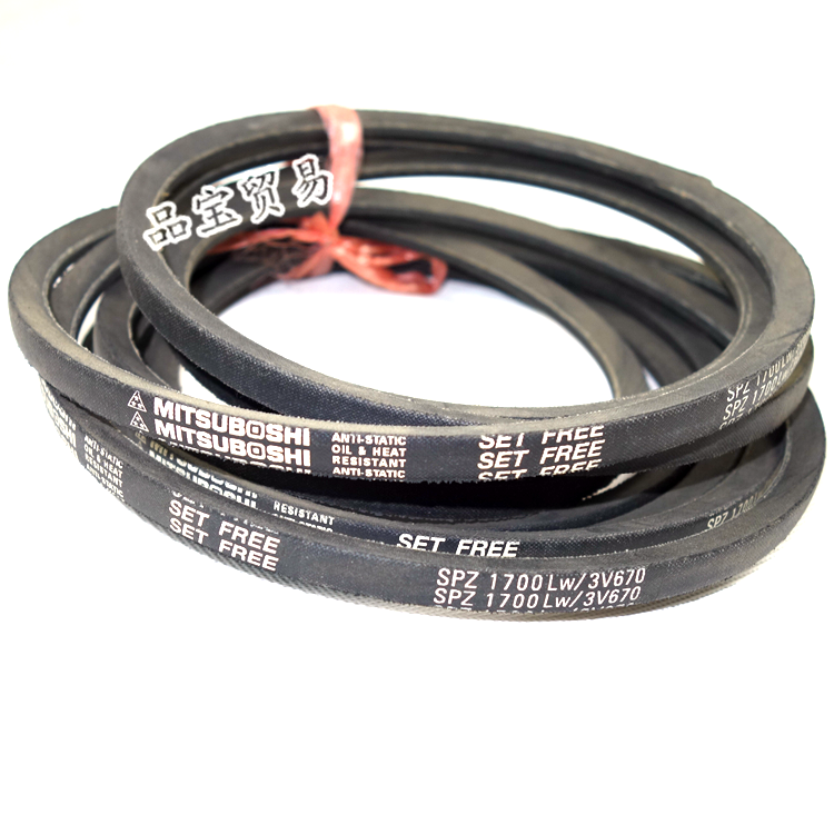 宽度为独特的窄狭形，高传动力的机带，节省能源，设计小型化，最高40m/秒，高速运转可能，耐热，防静电性能强。