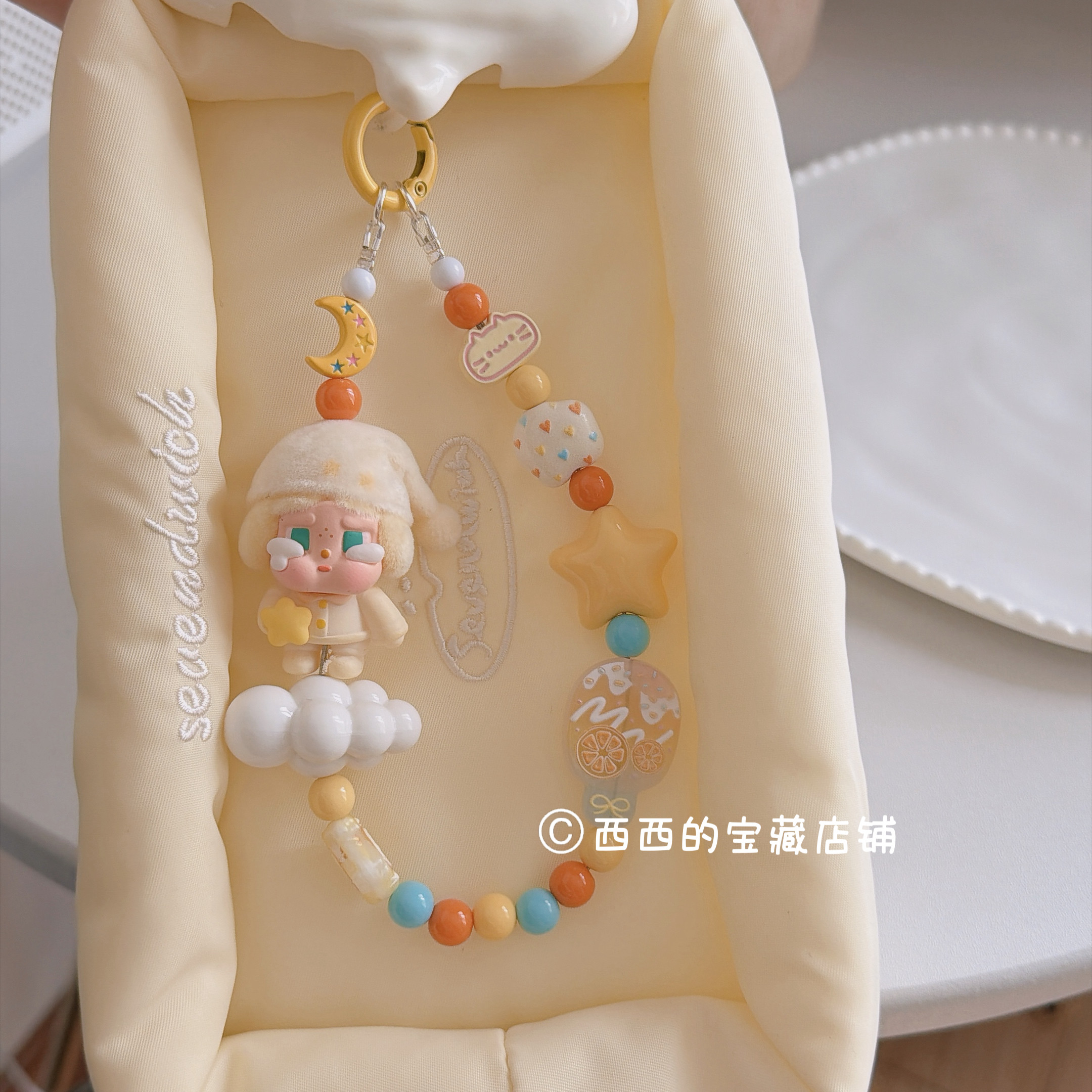 新款哭娃改娃手机链挂绳挂饰diy萌粒可爱包包挂件钥匙扣可爱礼物
