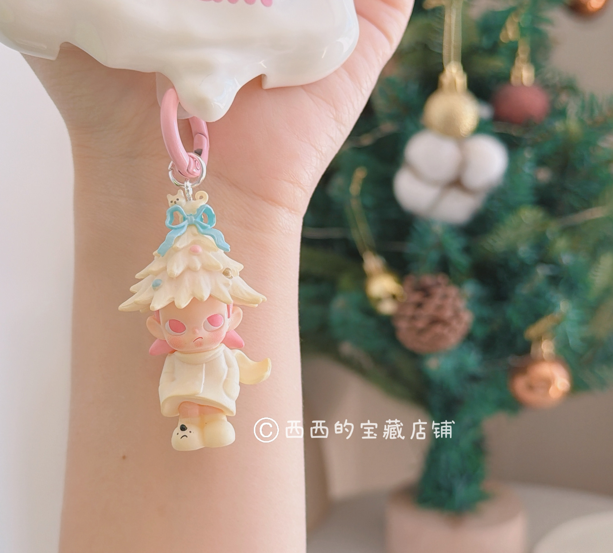 萌粒手机链改娃可爱包包挂嘎子姐钥匙扣diy手机挂绳礼物挂件