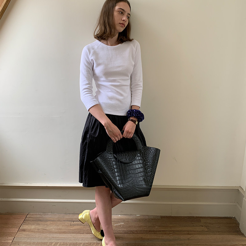 七分袖通勤秋天穿休闲修身棉女