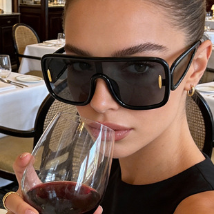 保罗雷朋官网2025新款 大框高档防 LOE太阳镜ins欧美太阳镜连体时尚