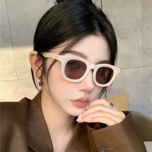 保罗雷朋官网复古欧美风白框粉色gm墨镜女方圆脸显瘦网红高级感太