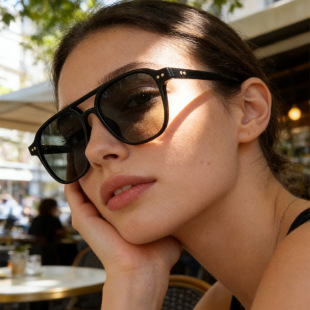 保罗雷朋官网欧美风复古双梁墨镜男高级感飞行员太阳镜潮流街拍防