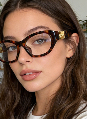 保罗雷朋官网2025新款缪家书呆子眼镜复古光学镜架玳瑁色平光镜防