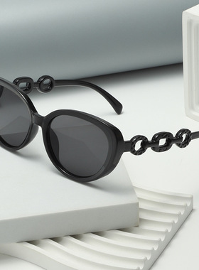 保罗雷朋官网欧美个性锁链太阳镜女网红街拍猫眼墨镜女太阳眼镜跨