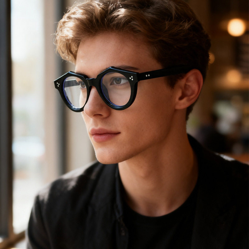 保罗雷朋官网小圆框日系小众高质量光学眼镜架防蓝光男女复古镜框