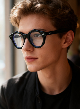 保罗雷朋官网小圆框日系小众高质量光学眼镜架防蓝光男女复古镜框