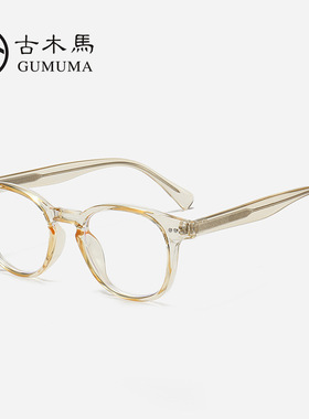 保罗雷朋官网日系复古新款插针眼镜防蓝光时尚高质量男女士圆框眼