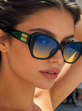 保罗雷朋官网2025新款墨镜时尚女士OL派对太阳镜字母M遮阳新款太