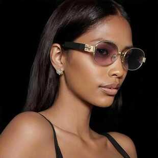 保罗雷朋官网2025新款 小框太阳镜大脸显瘦防 墨镜圆形框金丝边女款