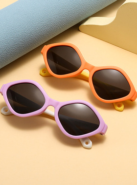 保罗雷朋官网儿童夏季遮阳防紫外线墨镜男女宝宝韩版多巴胺眼镜硅