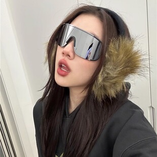 保罗雷朋官网复古磨砂黑水银超大框户外骑行登山滑雪防风护目墨镜