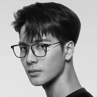 保罗雷朋官网余文乐同款 眼镜框钛框男超轻近视眼镜斯文败类痞帅平
