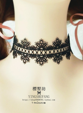 choker日系原宿蕾丝夜店锁骨链