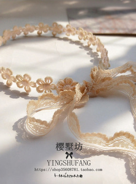 choker仙气蕾丝花朵绑带系带项链防过敏短款简约项圈颈带脖子饰品