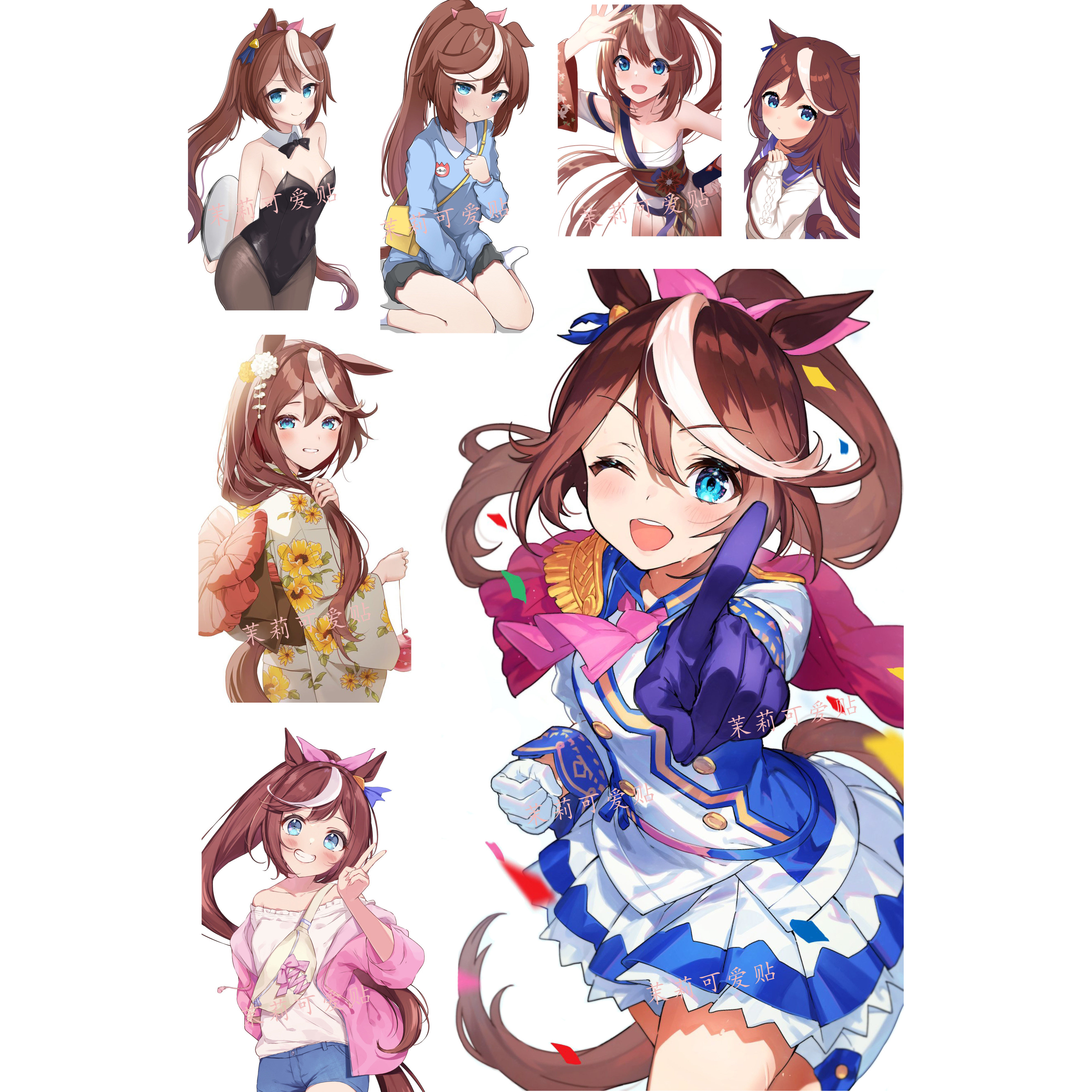 赛马娘东海帝王二次元动漫笔记本电脑手机行李箱旅行箱拉杆箱贴纸