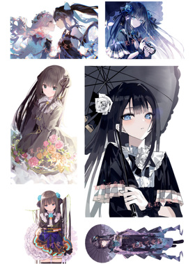 Arcaea韵律源点光对立周边二次元笔记本电脑手机行李箱旅行箱贴纸