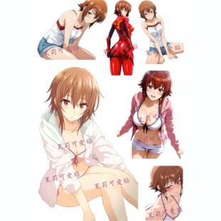 碧蓝之海古手川千纱周边二次元动漫笔记本电脑手机防水行李箱贴纸