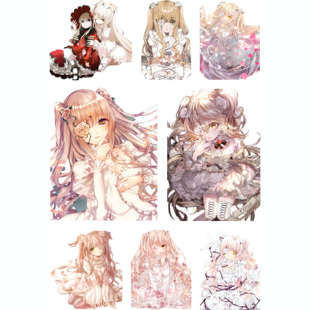 蔷薇少女雪华绮晶周边二次元动漫笔记本电脑手机行李箱旅行箱贴纸