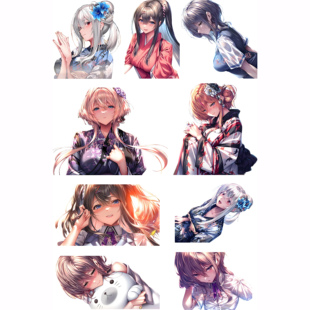 甜蜜女友3柳木诗梦叶梦鸿沙由美周边笔记本电脑手机行李箱贴纸
