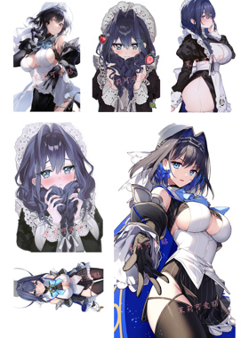 奥罗克洛尼HololiveEN周边Ouro Kronii笔记本电脑手机行李箱贴纸