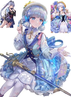 神里绫华笔记本电脑行李箱贴纸