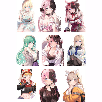 VSPO橘雏乃笔记本电脑行李箱贴纸