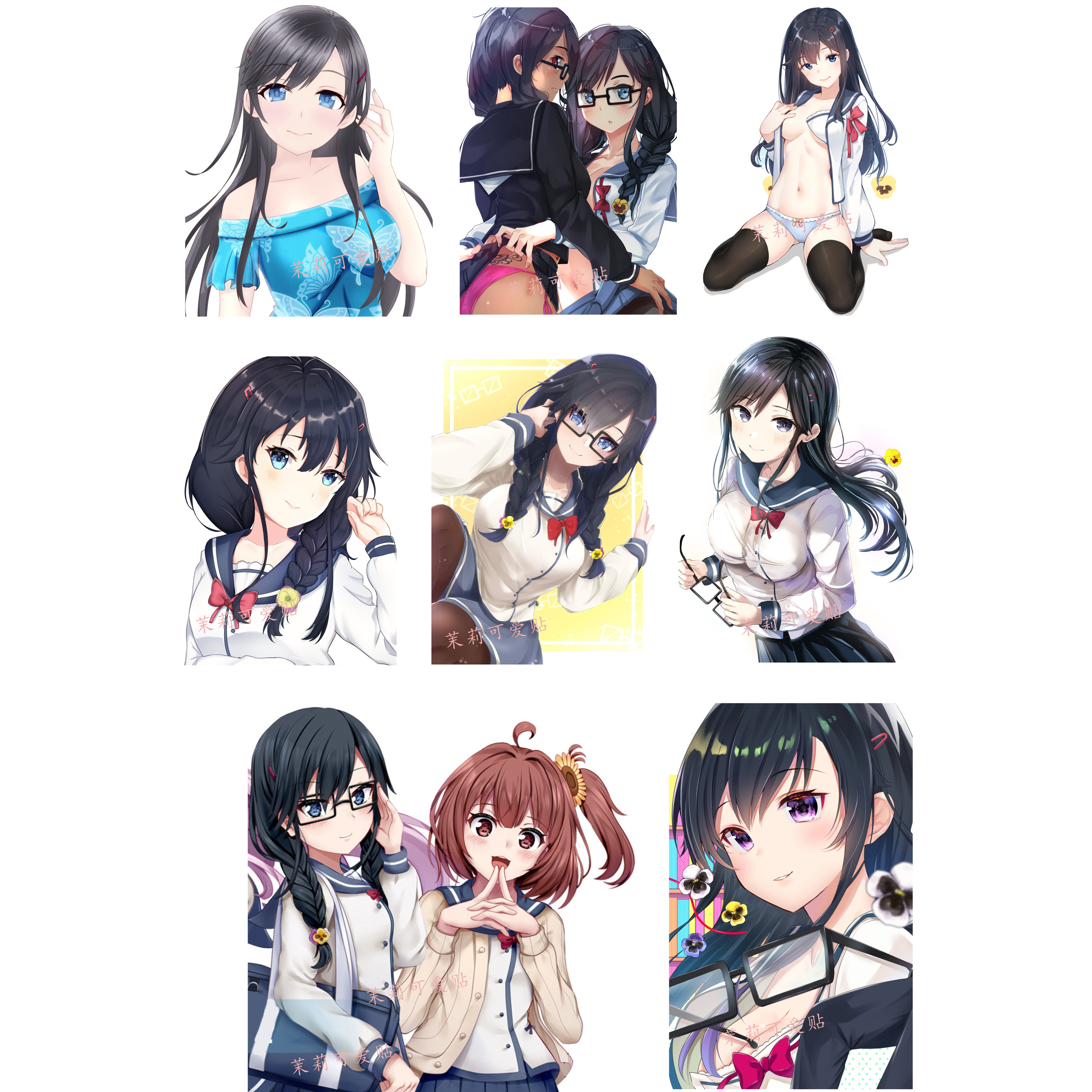 喜欢本大爷的竟然就你一个 三色院菫子笔记本电脑手机行李箱贴纸