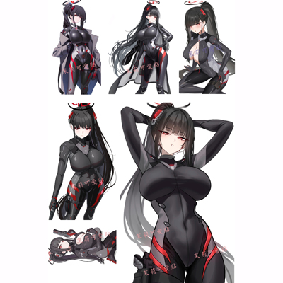 调月莉音贴纸笔记本行李箱贴纸