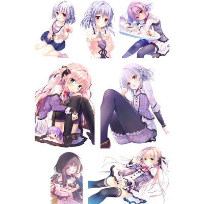 少女领域笔记本电脑行李箱贴纸