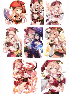 烟绯原神游戏动漫周边笔记本电脑手机二次元行李箱旅行箱贴纸