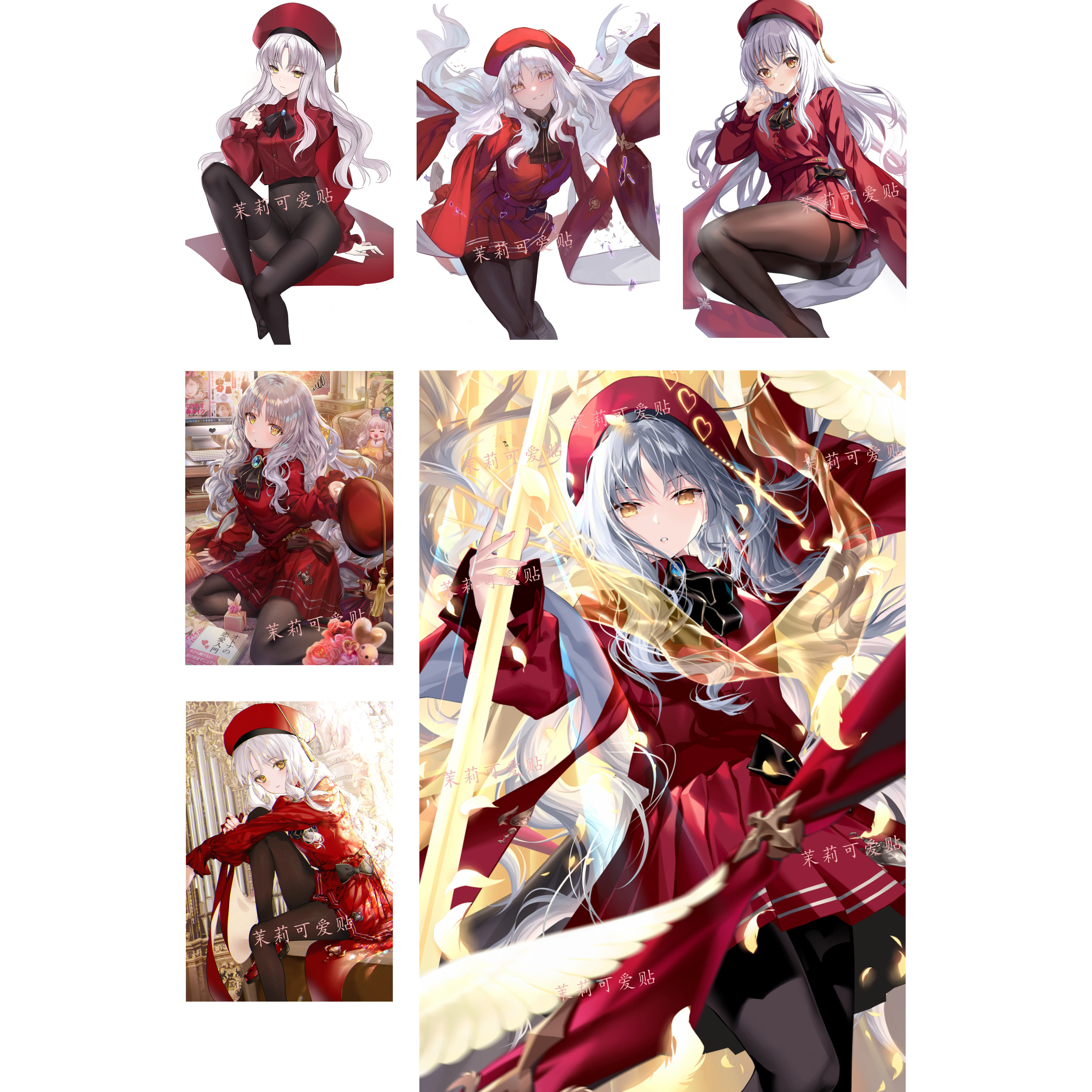 fgo卡莲周边卡贴笔记本电脑手机防水汽车行李箱旅行箱拉杆箱贴纸