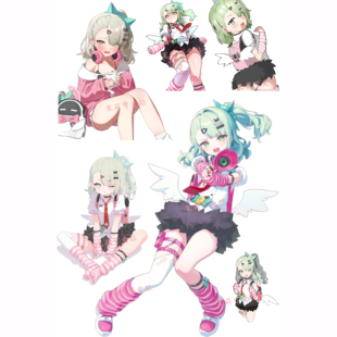 绝区零千夏蕾咪妄想天使周边游戏二次元笔记本电脑手机行李箱贴纸