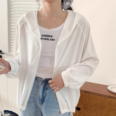 夏季超柔超薄透气纯棉防晒空调衫