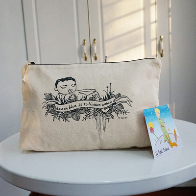 油腻头乌托邦 油腻头unito 死鱼眼系列帆布包 手拿收纳包