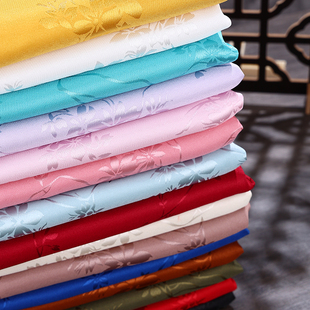 提花丝绸布古装汉服服装绸缎布料旗袍马面裙娃衣睡袍睡衣古风面料